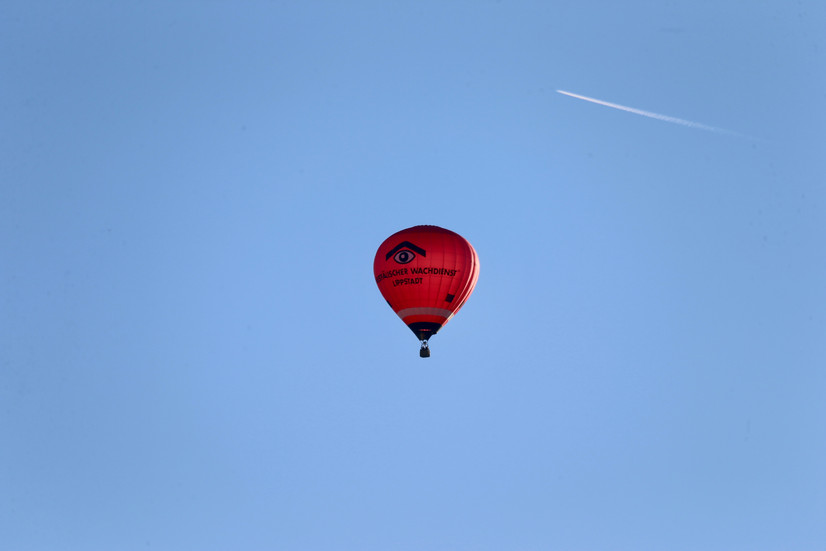 Eugen kurz vor der Landung in Lippstadt