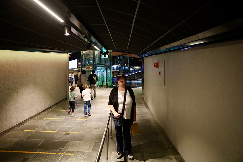 Alles strömt zum Ausgang heraus und dann hat man viel Zeit