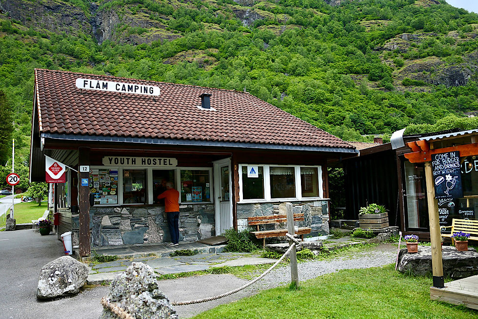 Die Reception des Campingplatzes