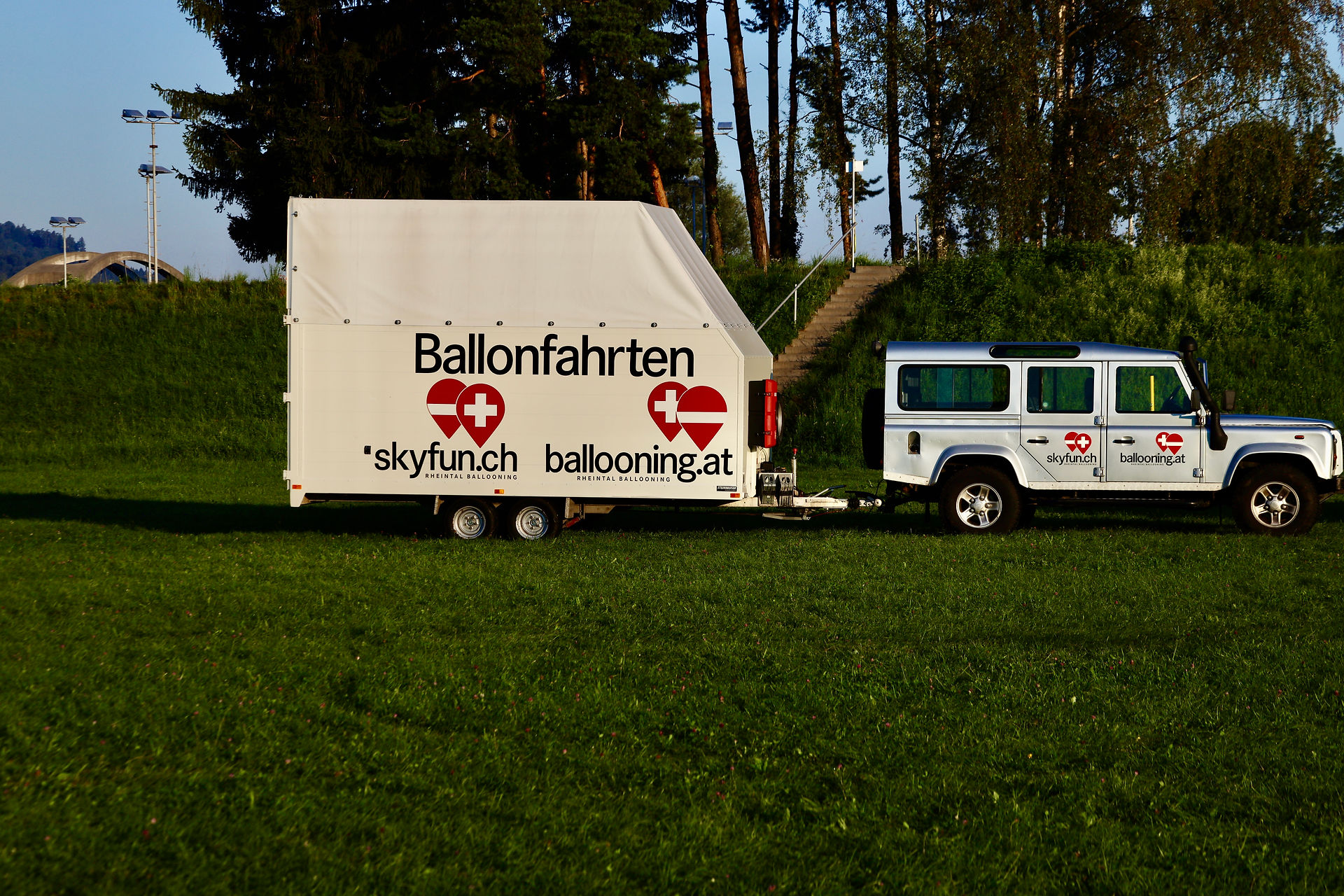 Anfahrt zum Startplatz