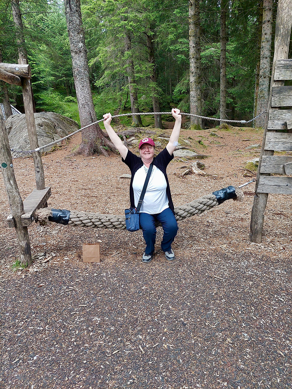 Annemarie beim Krafttraining