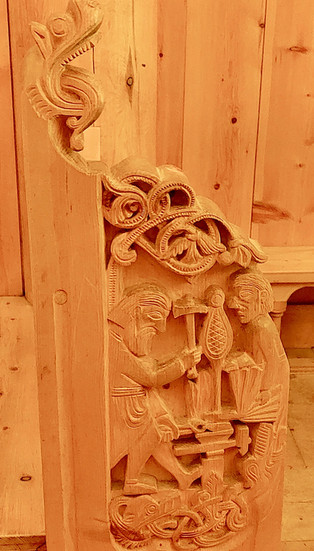 Reginn schmiedet für Sigurd das magische Schwert "Gram"