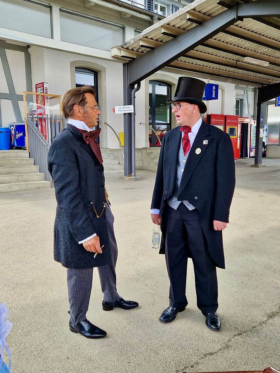 Präsident und Tanzchef im Gespräch