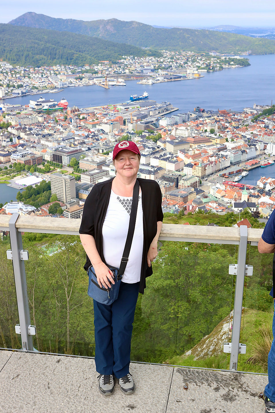 Annemarie und dahinter das Stadtzentrum