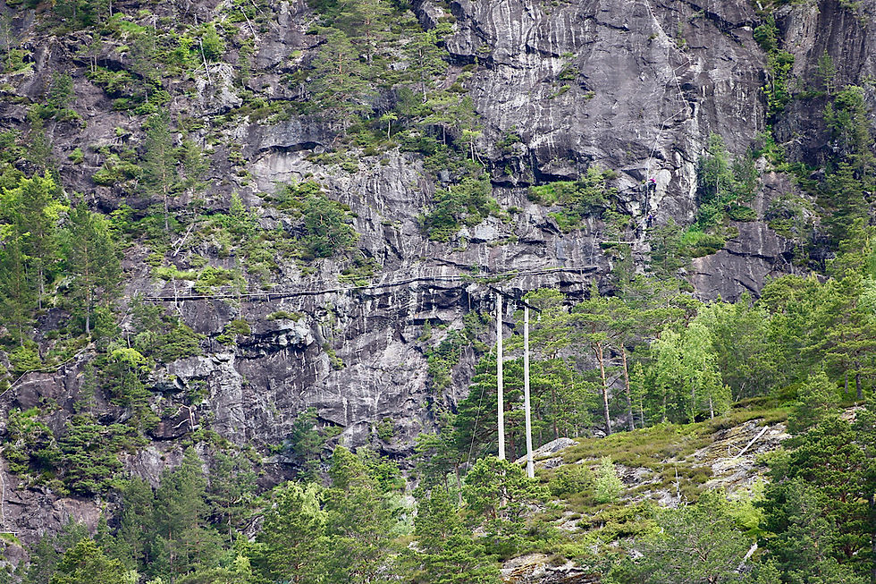Der Klettersteig mit Fixseilen