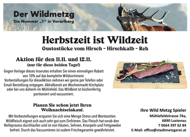 Herbstzeit ist Wildzeit