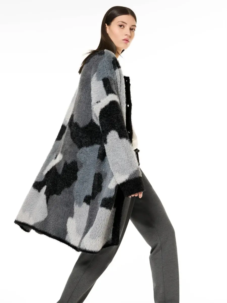 Cardigan lungo camouflage Verdissima