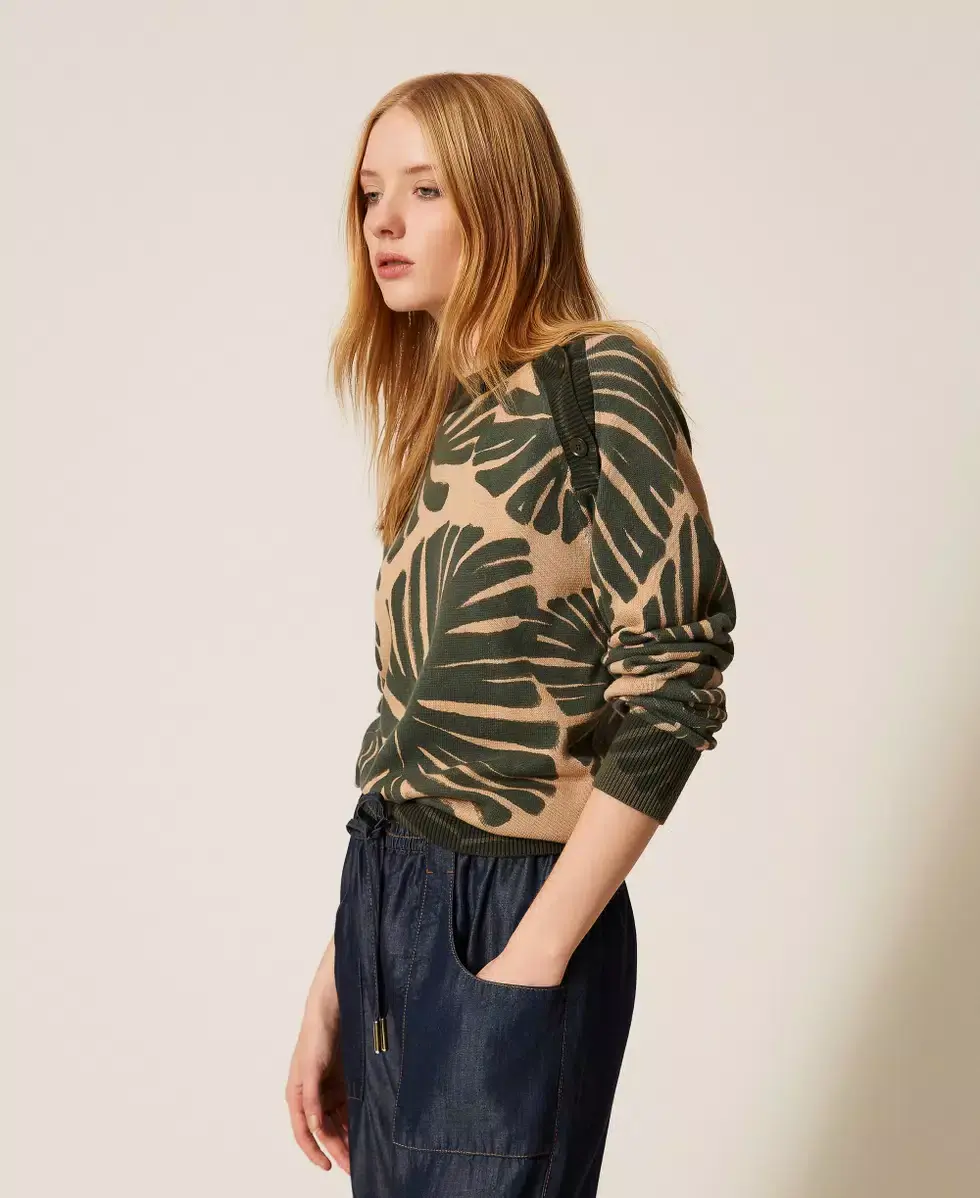 Miniatura: Maglia con stampa jungle