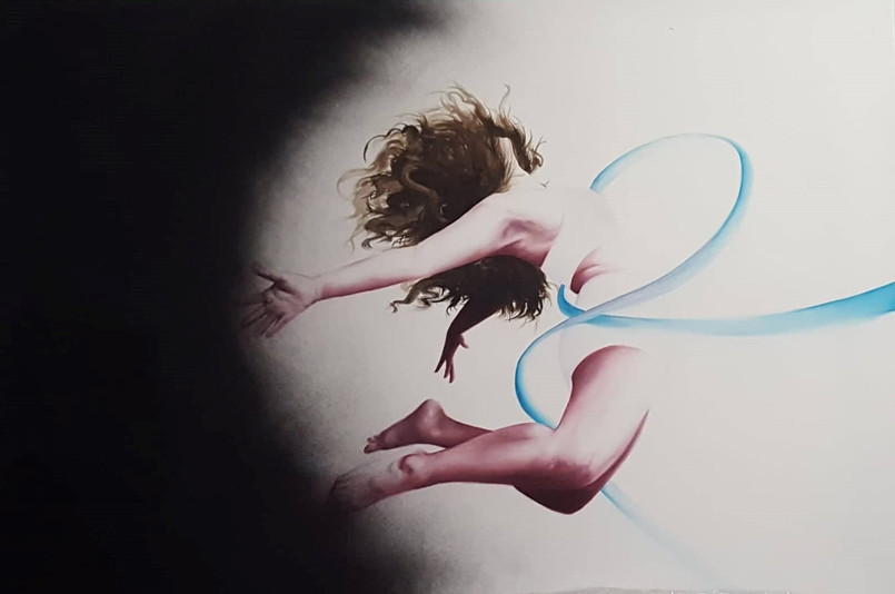 Chrisilia Philiastides
Escape
150 x100 cm
Oil paint and spray paint on canvas