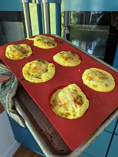 Broccoli Rabe Yellow Pepper Scallion Frittata Muffins