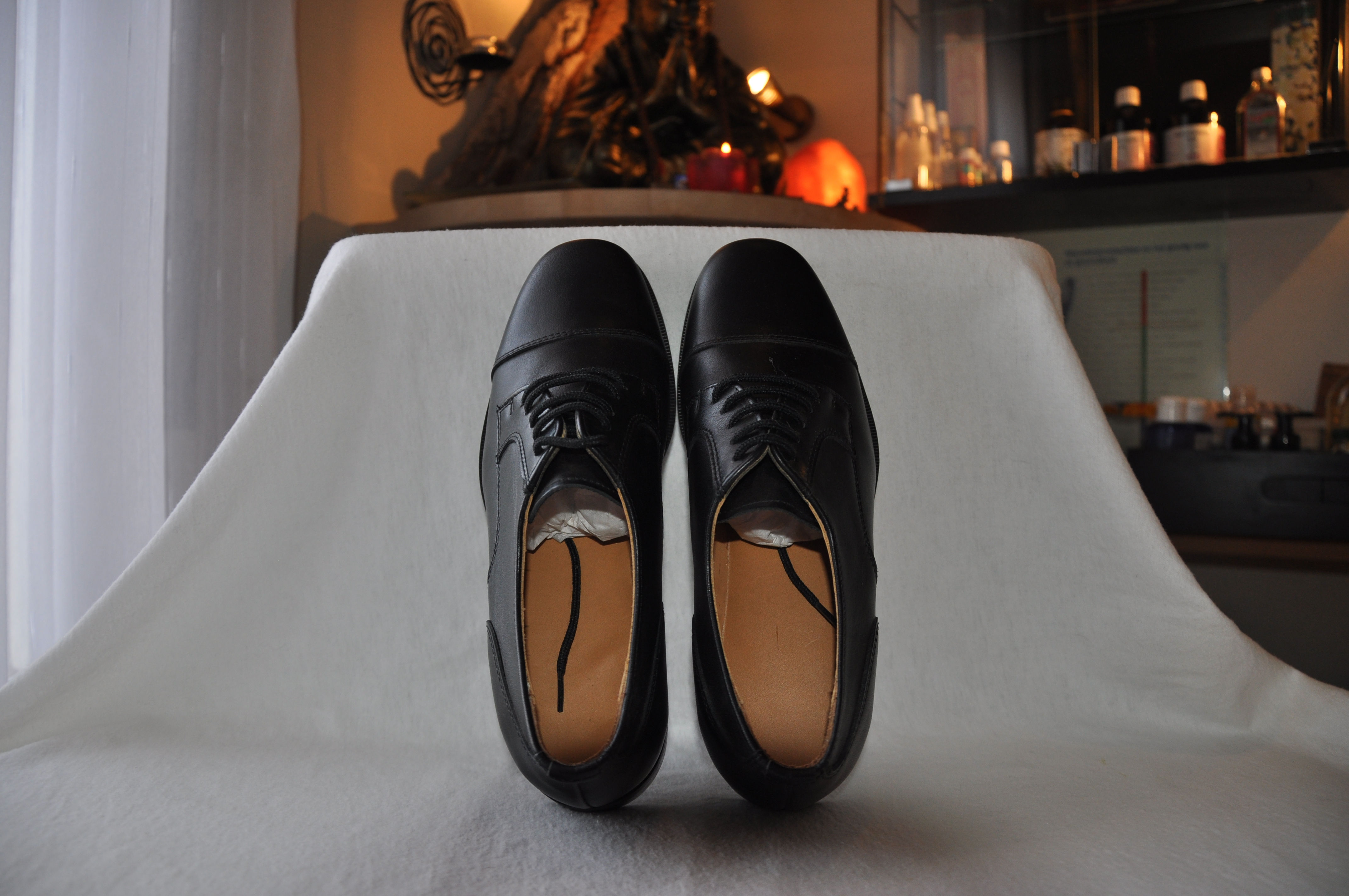 Nieuwe lederen dames stapschoen  maat 38