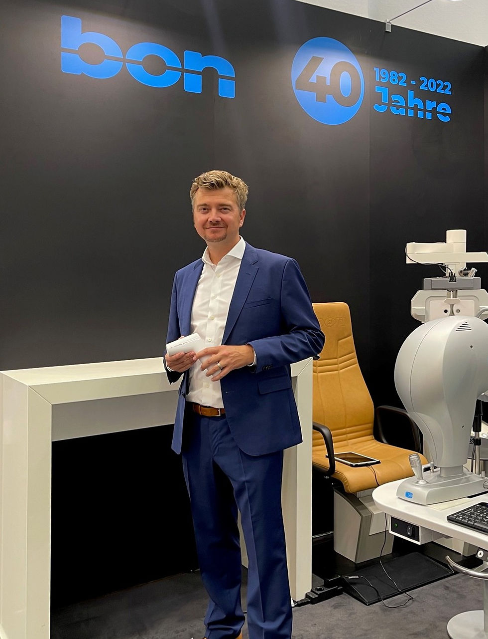 bon Optics, Hannes Claussnitzer, exhibiting the PM1 at DOC June 2023
