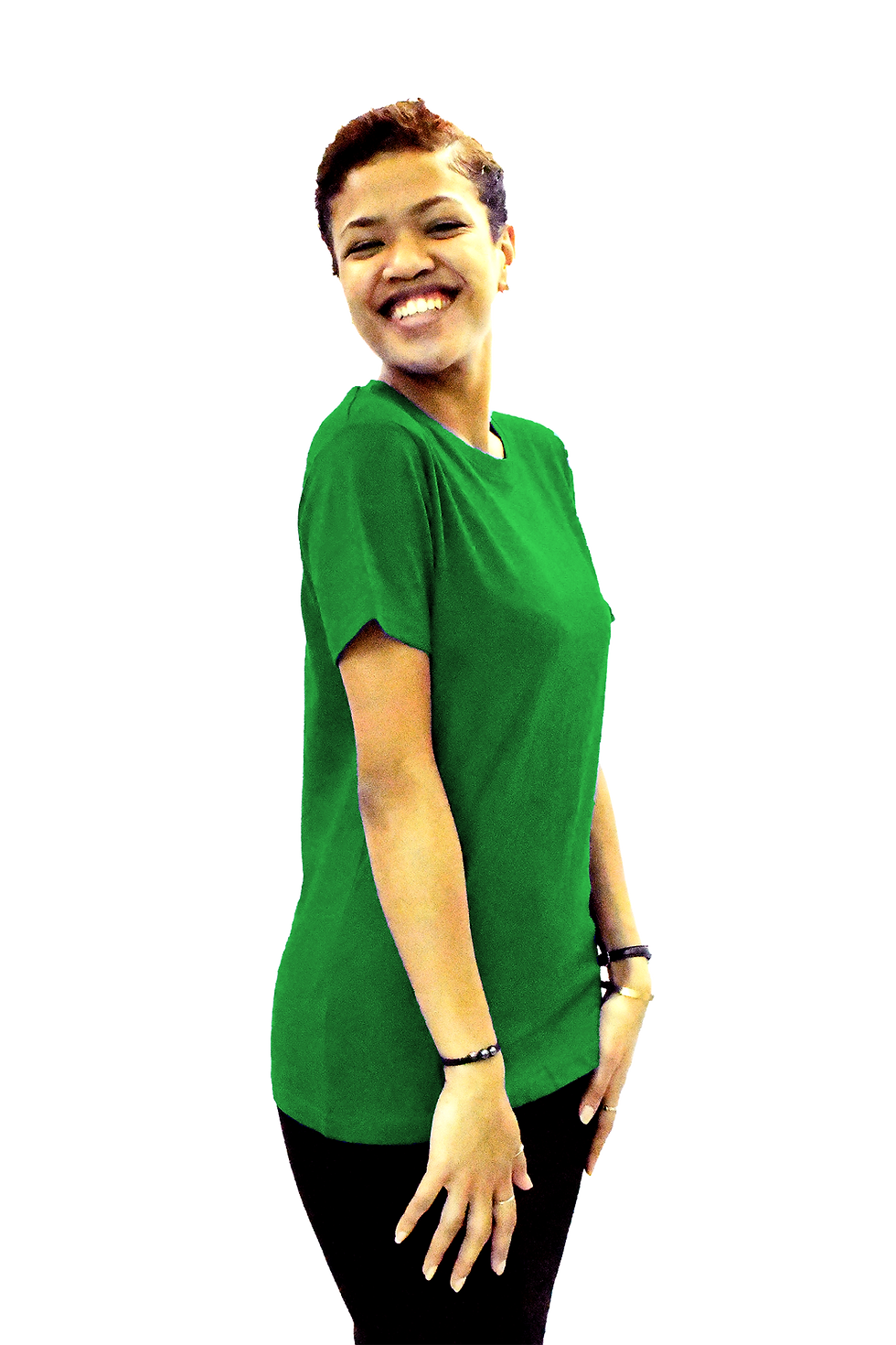 Thumbnail: Ladies Cotton Plain Roundneck Tee