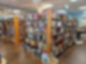 Store shelves displaying Local section, Historical Fiction and Horror sections