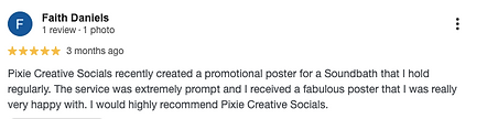 PIXIE CREATIVE SOCIALS