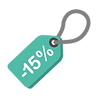 Desconto de 15%