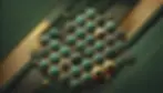 Futuristic gold and green honeycomb pattern representing scalable business systems and structured exit strategies in mergers and acquisitions