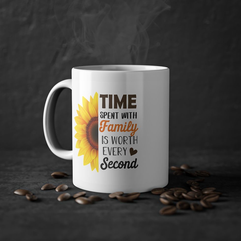 Miniature : Time Spent White Mug, 11oz