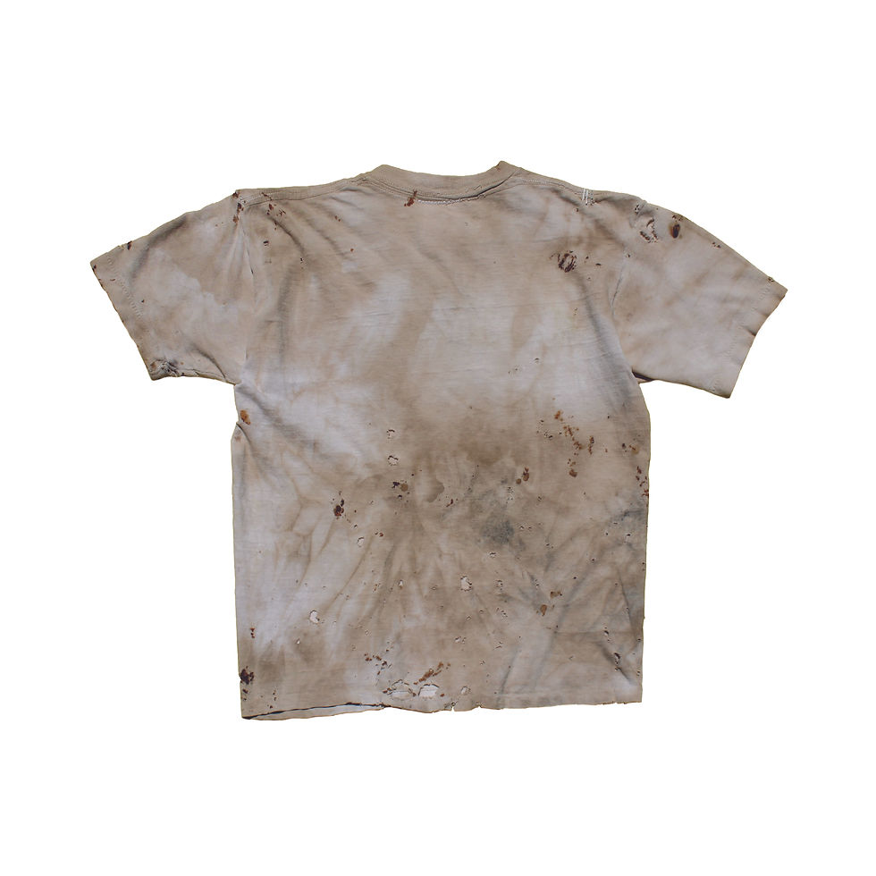 Back of Brando 44' vintage-inspired tee featuring soft wear and unique finish.