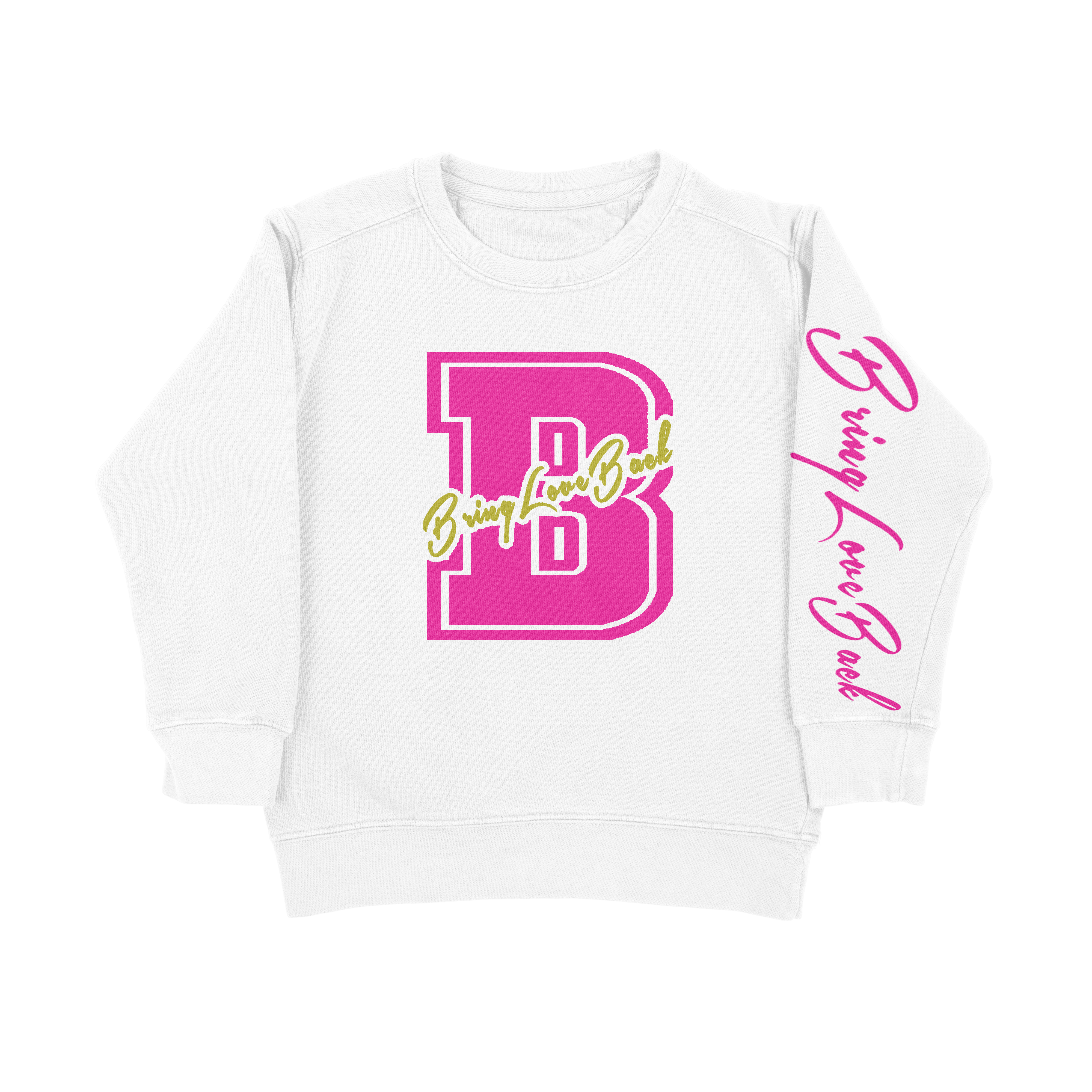 BRING LOVE BACK CREW (WHITE PINK)