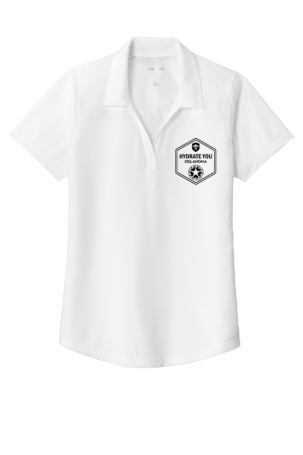 Thumbnail: Sport-Tek Ladies Tri-Blend Wicking Polo- Hydrate You OK