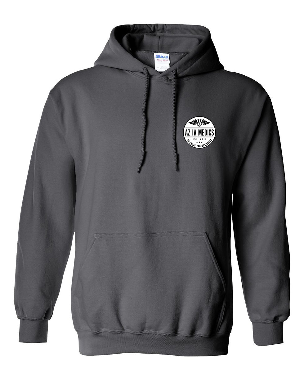 Thumbnail: Gildan Pullover Hooded Sweatshirt- AZIV Round