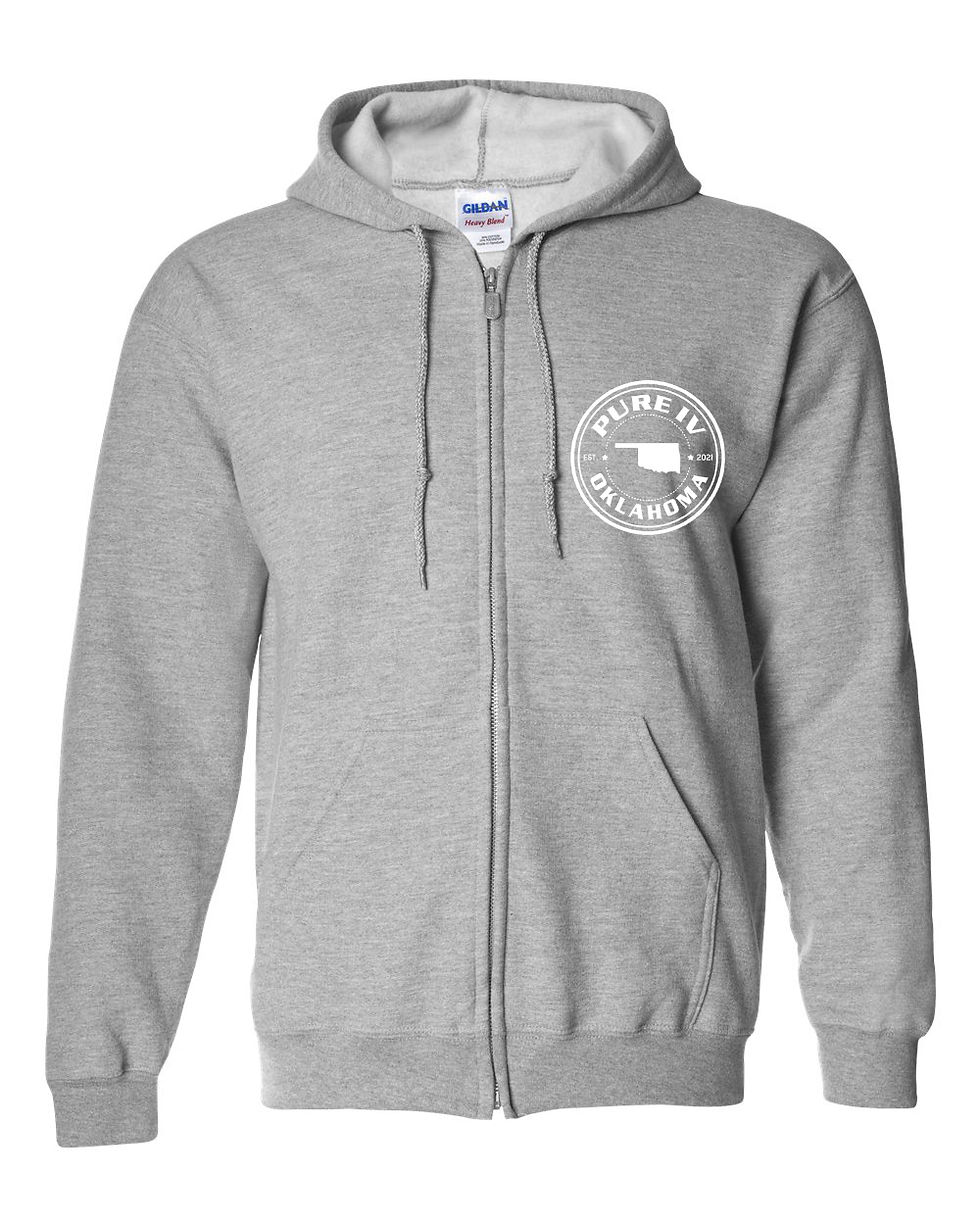 Thumbnail: Gildan Full-Zip Hooded Sweatshirt- PureIVOK