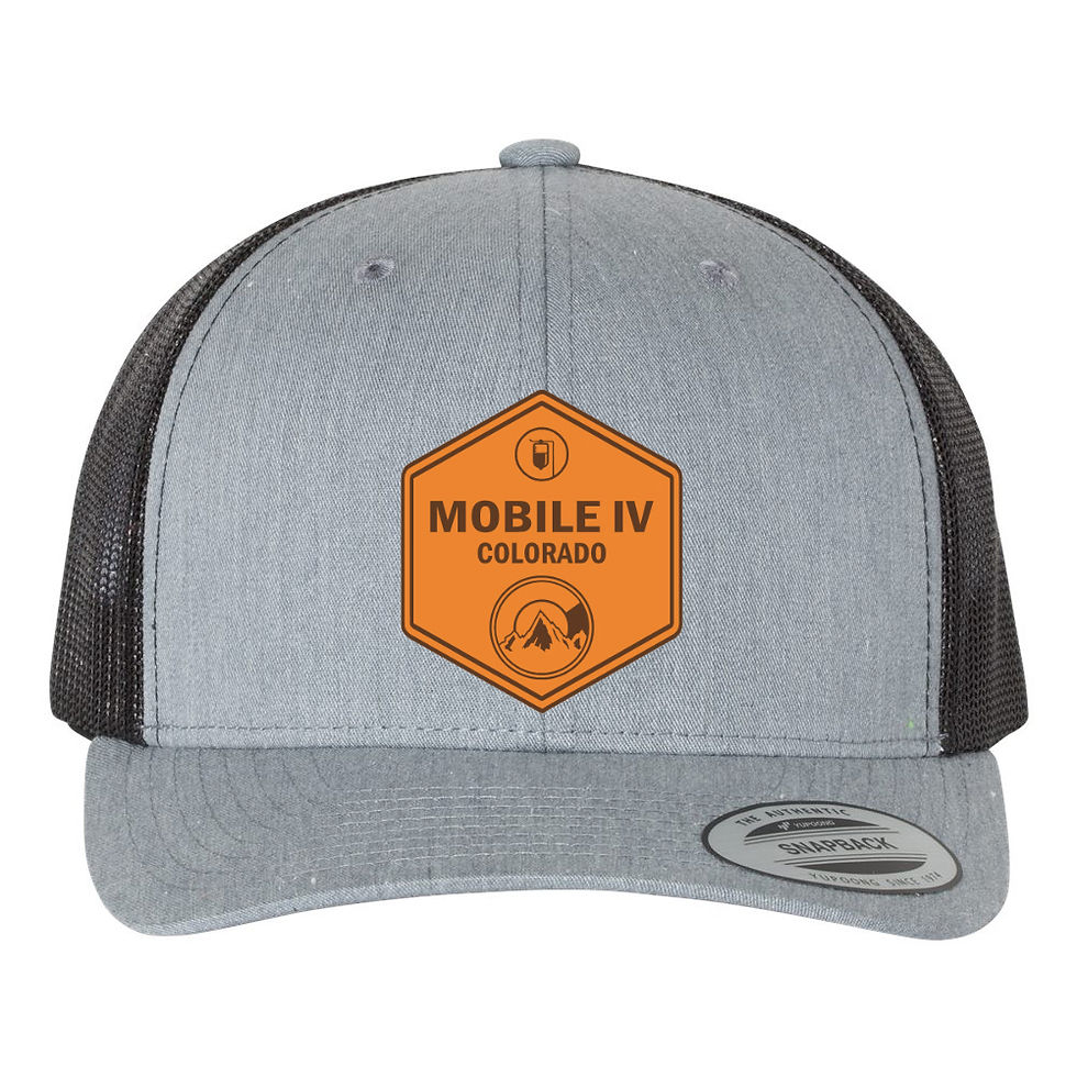 Thumbnail: Yupoong Classics Retro Trucker- MobileIVCO Tan Leather Patch