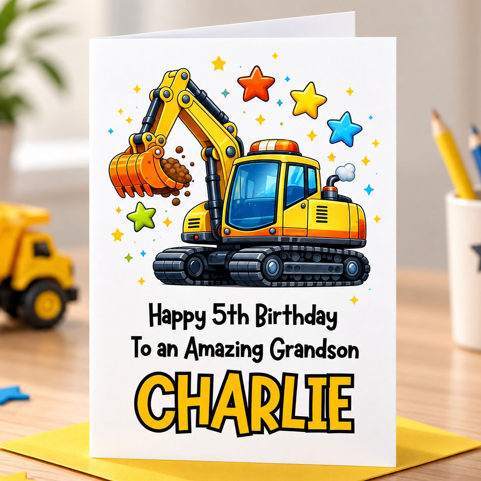 Thumbnail: Yellow Digger Birthday Card
