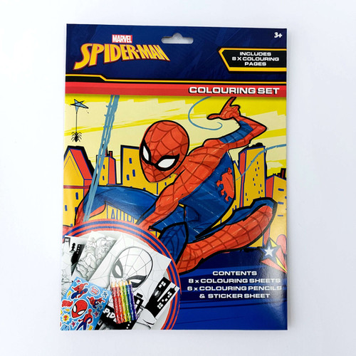 Spiderman Colouring Set