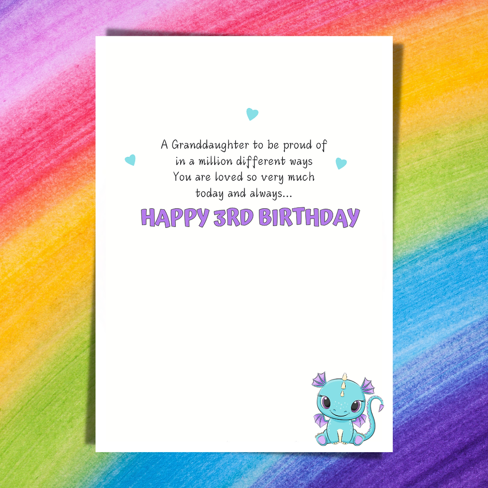 Thumbnail: Super cute blue creature birthday card