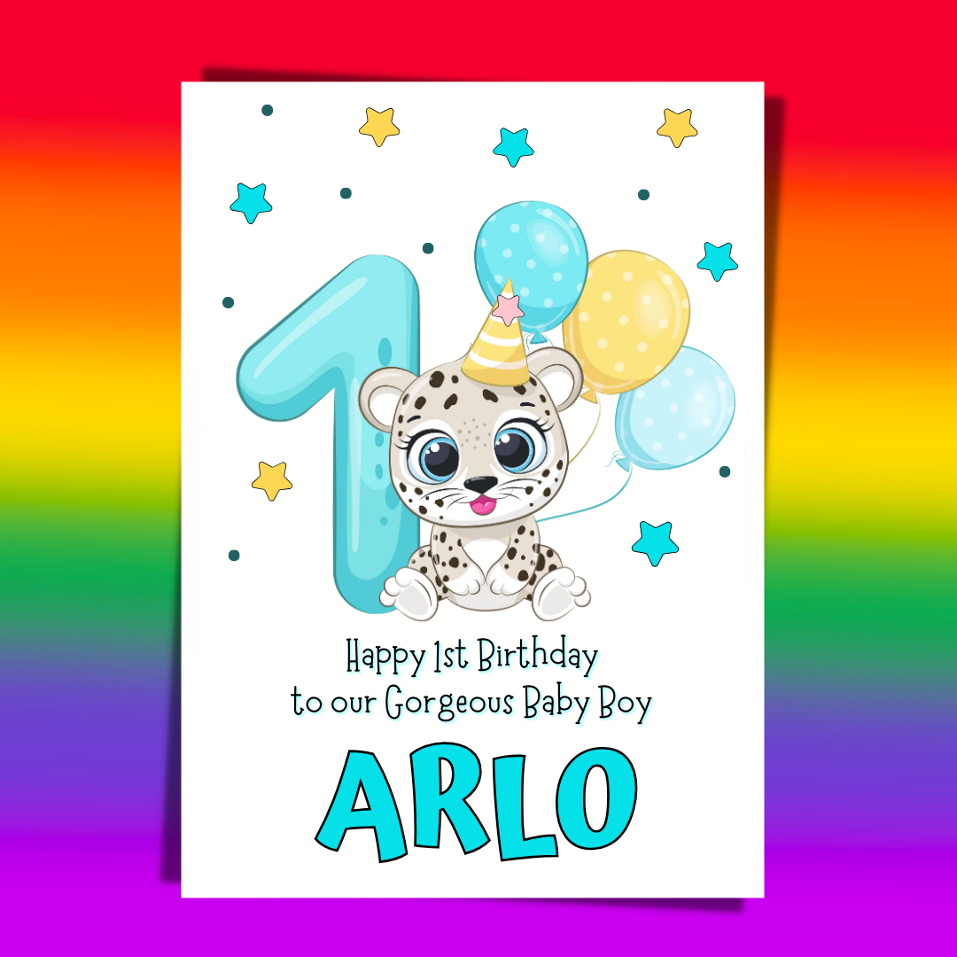 Baby Leopard 1st Birthday