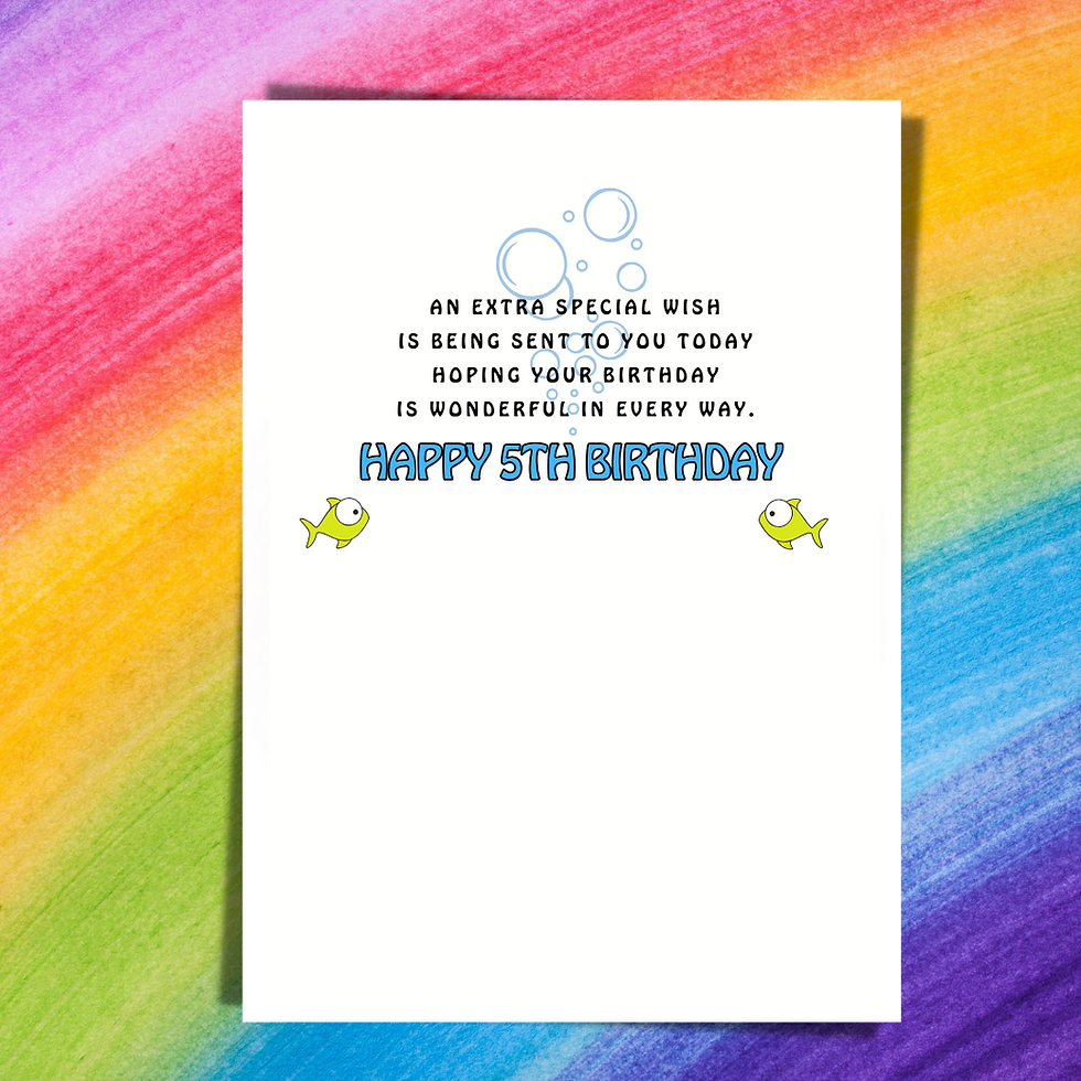 Thumbnail: Pirate Shark Personalised Card