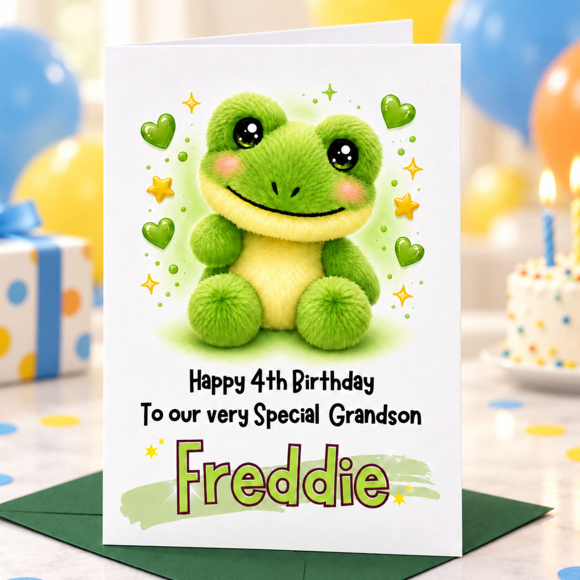 Cute Frog Birthday Card