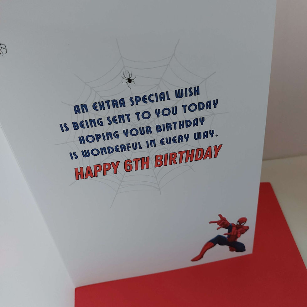 Thumbnail: Spiderman  Personalised Card with optional Gift Bundle