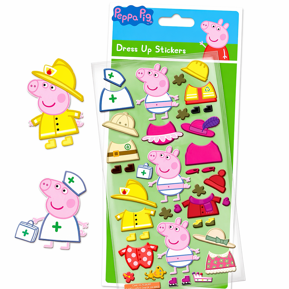 Thumbnail: Peppa Pig Colouring Pack and Reusable Foam Stickers