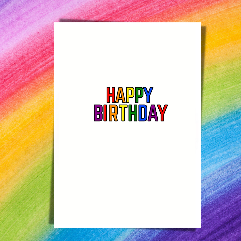 Thumbnail: Coloured Stripes Pride Card