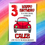 Thumbnail: Red Car Personalised Card
