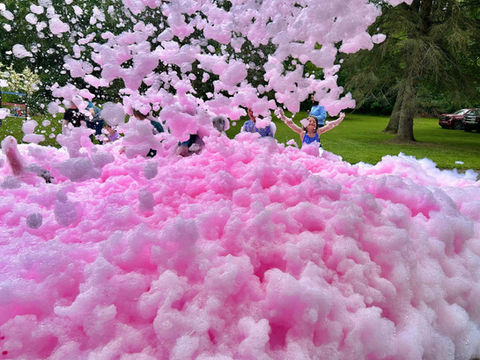 Pink Colored Foam