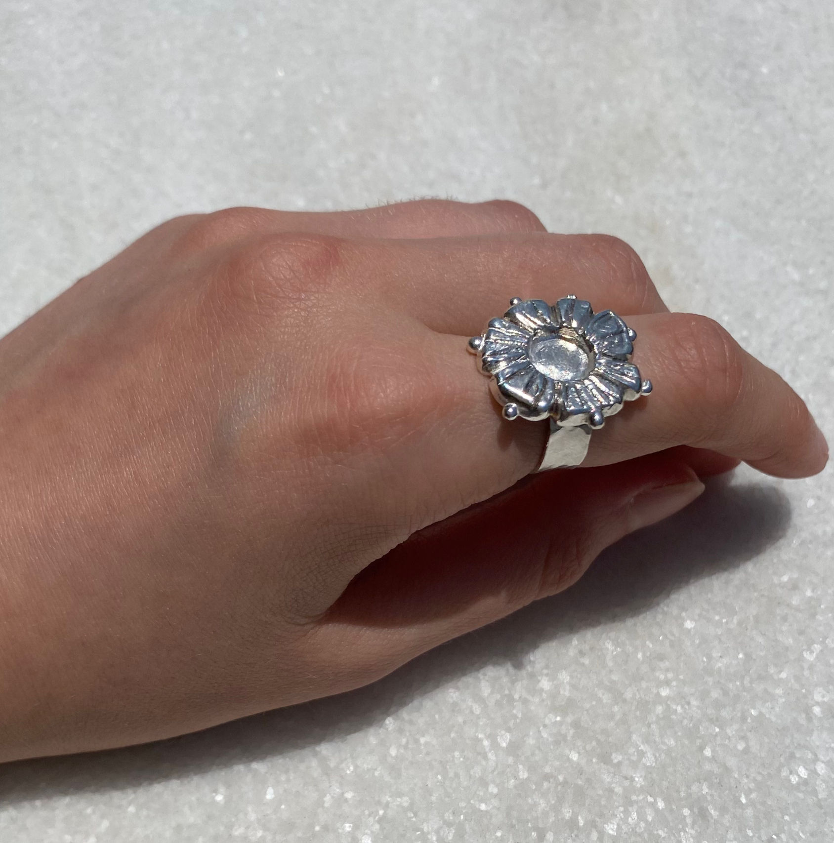 Sun-flower ring