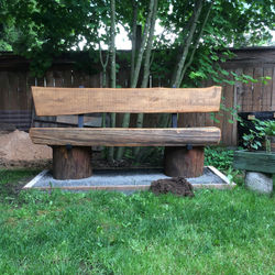 Slab bench