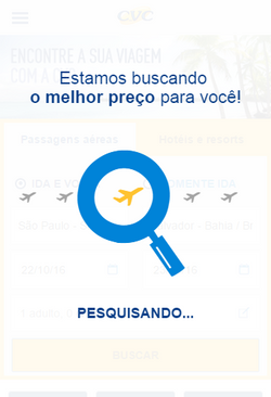Página de carregamento - Mobile
