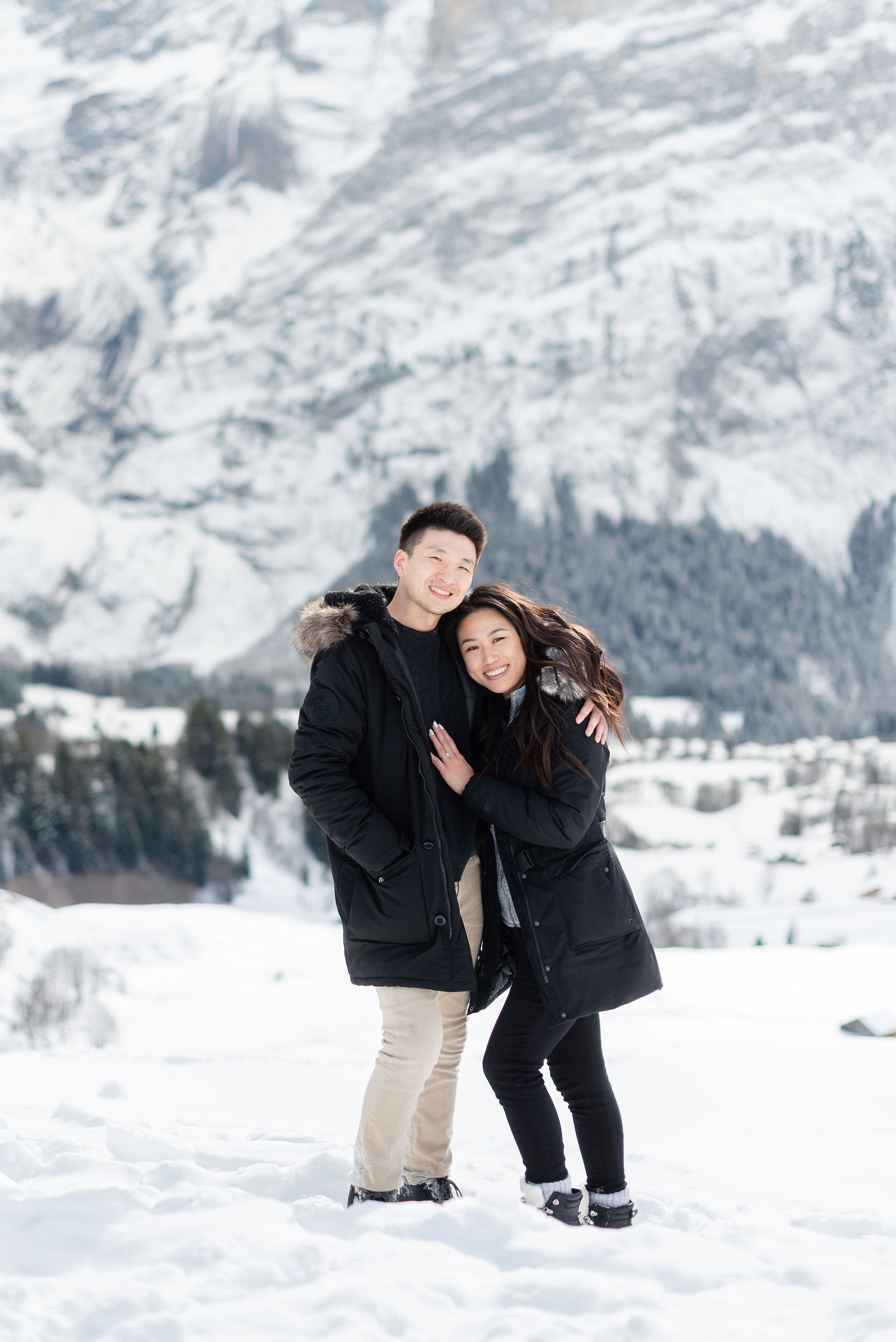 Switzerland engagement photographer Grindelwald