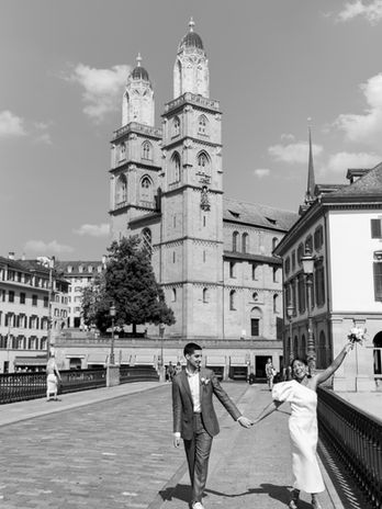 A summer civil wedding in Zurich, Switzerland