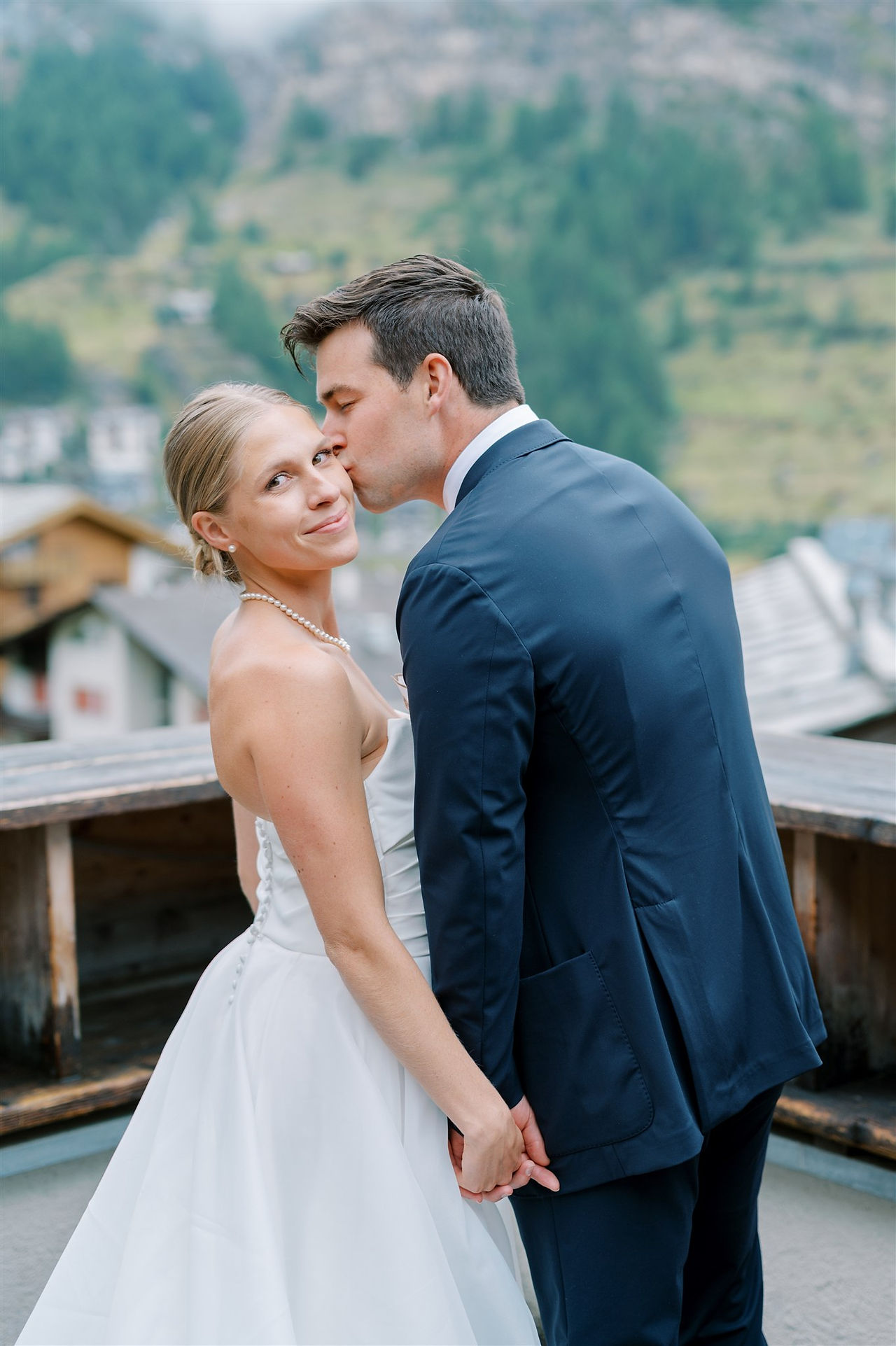 Zermatt destination wedding outdoor ceremony