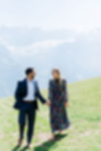 grindelwald engagement photoshoot, couple embaces