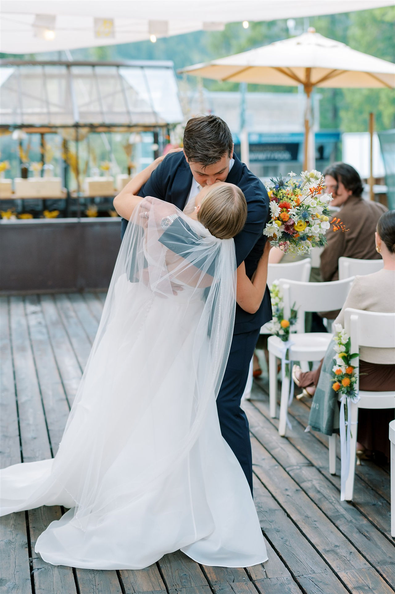 Zermatt destination wedding outdoor ceremony