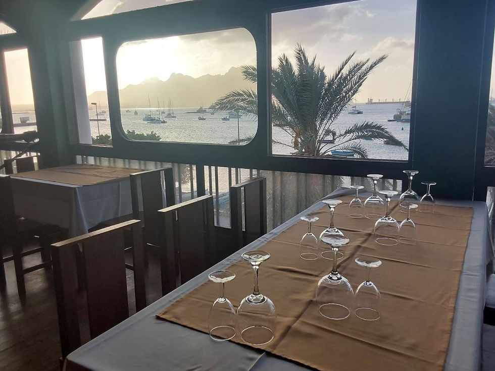 View from the restaurant in Cape Verde