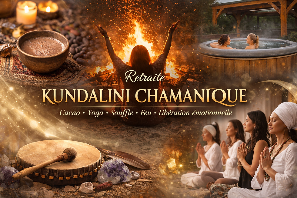 💛Retraite Kundalini Chamanique | Cacao, yoga, souffle, feu et libération emotionnelle