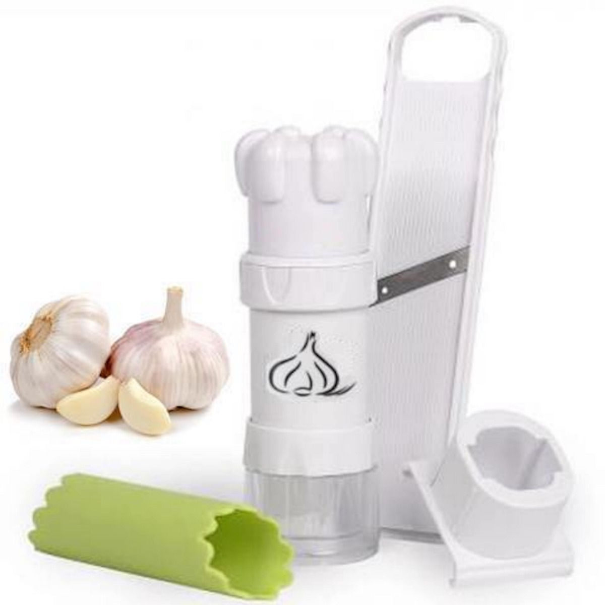 Pelador Y Cortador De Ajos Multifuncional 4 En 1